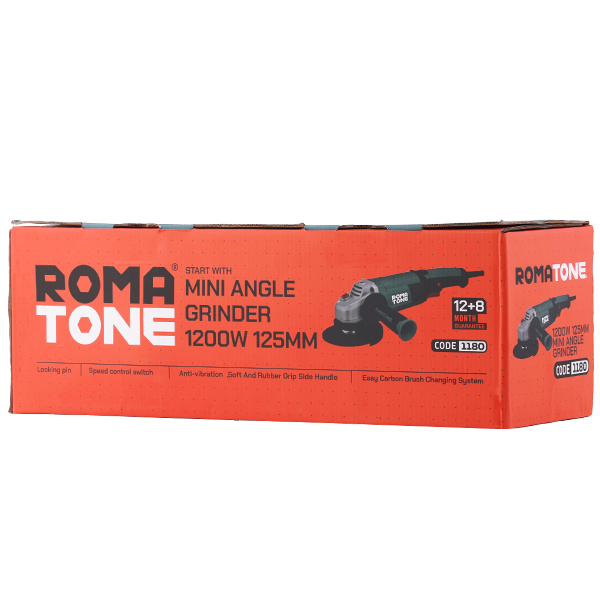 مینی فرز 1200 وات دسته بلند 125 میلیمتری ـ کد 1180