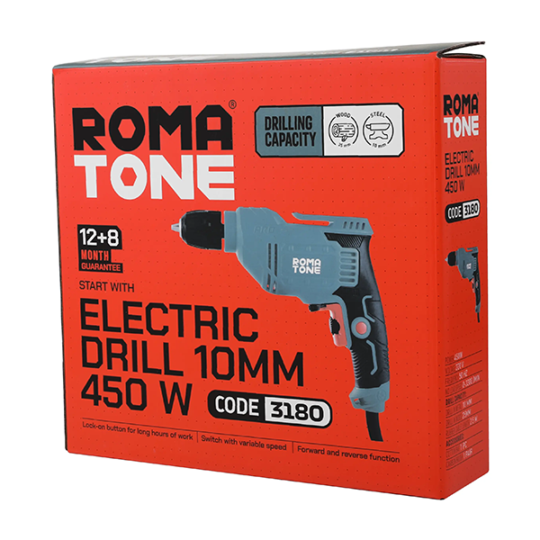 دریل 10 میلیمتری 450 وات اتومات ـ کد 3180
