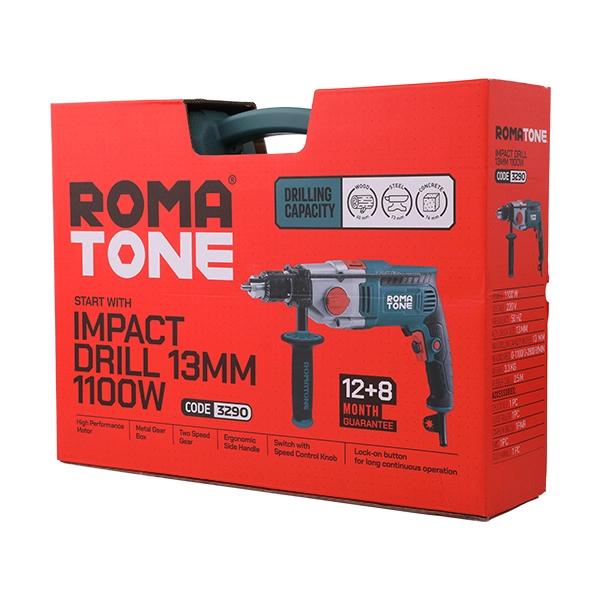 دریل چکشی گیربکس فلزی 1100 وات ـ کد 3290